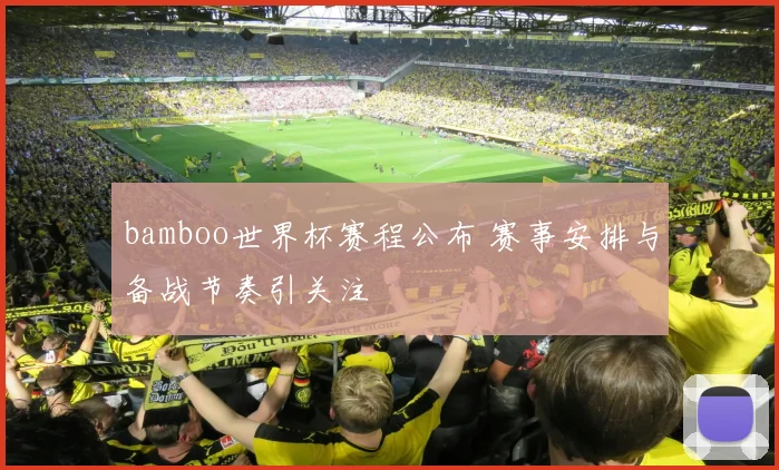 bamboo世界杯赛程公布 赛事安排与备战节奏引关注